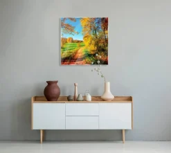 Glasbild 50 x 50 cm Sunny Autumn V