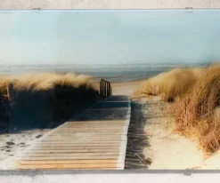Glasbild 125 x 50 cm Sunset at the Beach