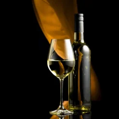 Glasbild 50 x 50 cm White Wine V