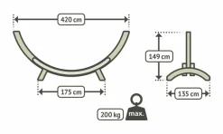 Hängemattengestell Maera Kingsize