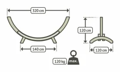 Hängemattengestell Maera Single