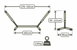 Hängemattengestell Nautico Single
