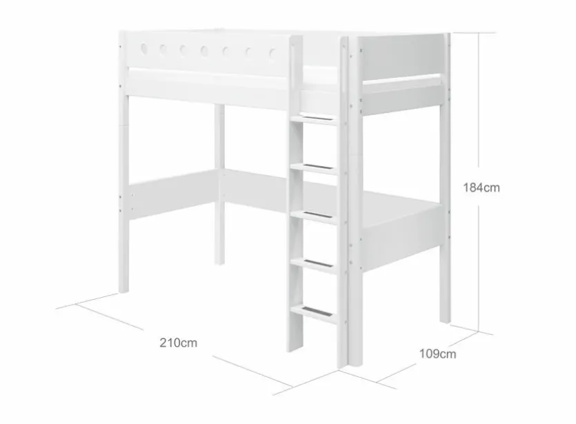 Hochbett White 90 x 200 cm