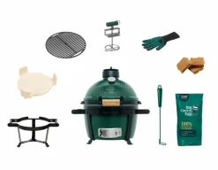 Holzkohlegrill Set. Big Green Egg Minimax