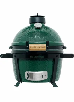 Holzkohlegrill Set. Big Green Egg Minimax