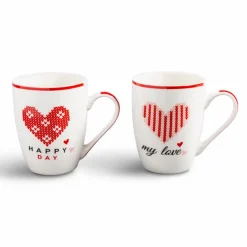 Kaffeebecher Herz 2tlg.