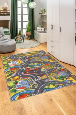 Kinderteppich City 80 x 140 cm