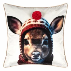 Kissen Winter Animal 40 x 40 cm