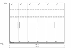 Kleiderschrank Basic 328 x 225 cm