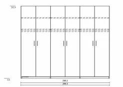 Kleiderschrank Basic 300 x 244 cm