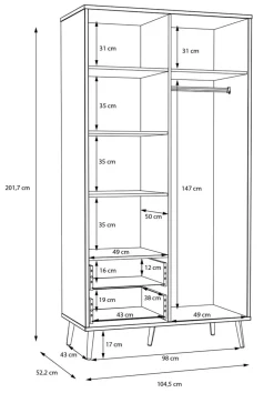 Kleiderschrank Harllson