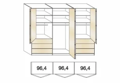 Kleiderschrank Loft 300 x 216 cm