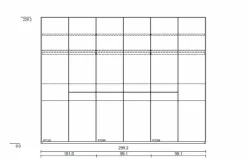 Kleiderschrank Madiva 300 x 230 cm