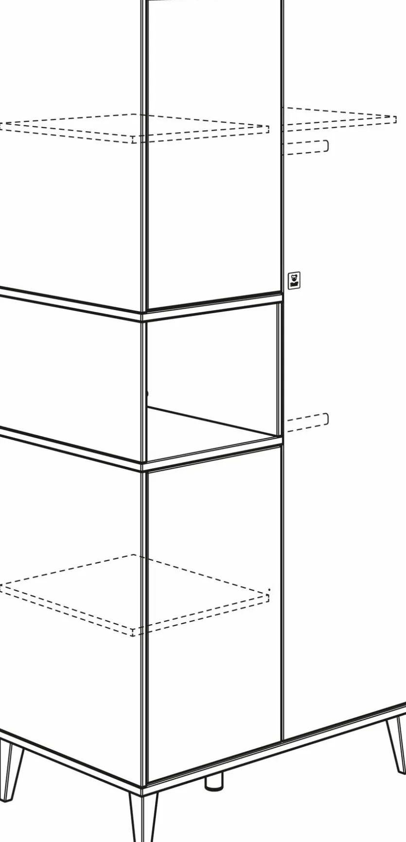 Kleiderschrank Mila & Ben 95 x 206 cm