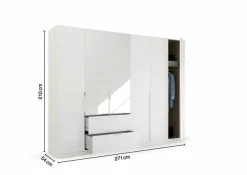 Kleiderschrank Ragona-Spin 271 x 229 cm