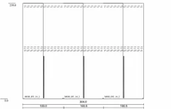 Kleiderschrank Terni 304 x 239 cm