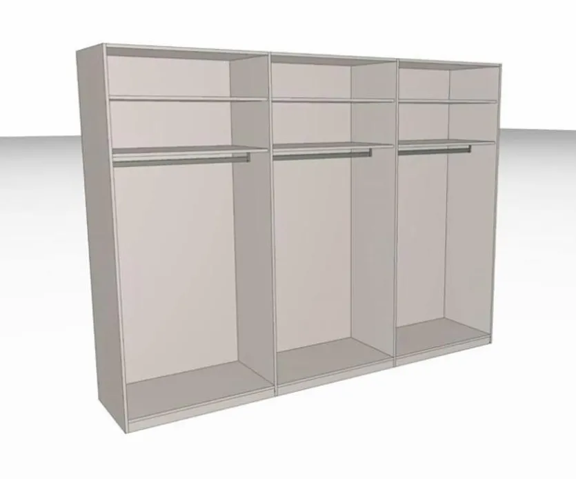 Kleiderschrank VLacera 302 x 226 cm