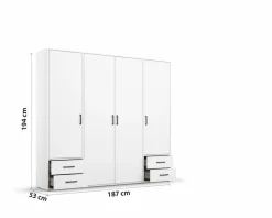 Kleiderschrank Voyager 187 x 194 cm