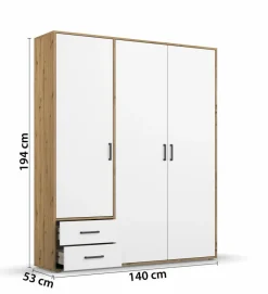 Kleiderschrank Voyager 140 x 194 cm