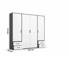 Kleiderschrank Voyager 187 x 194 cm