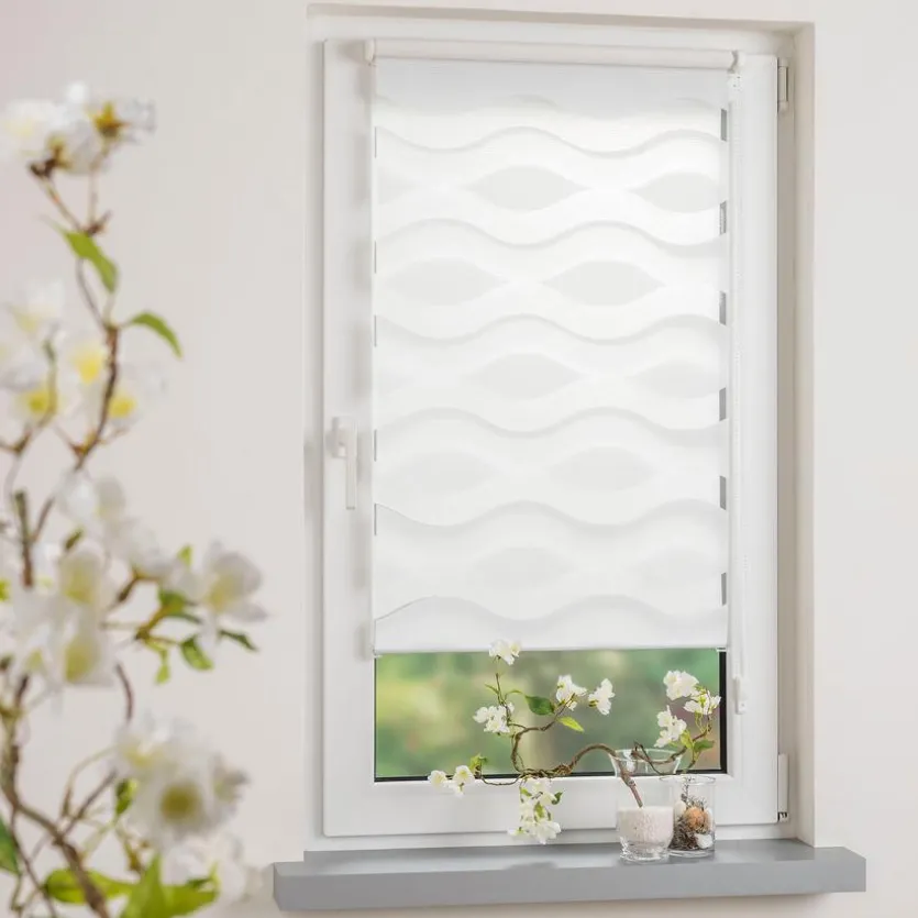 Klemmfix Duo-Rollo Wave 40 x 150 cm