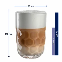 Latte-Macchiato-Becher Gocce 2tlg.