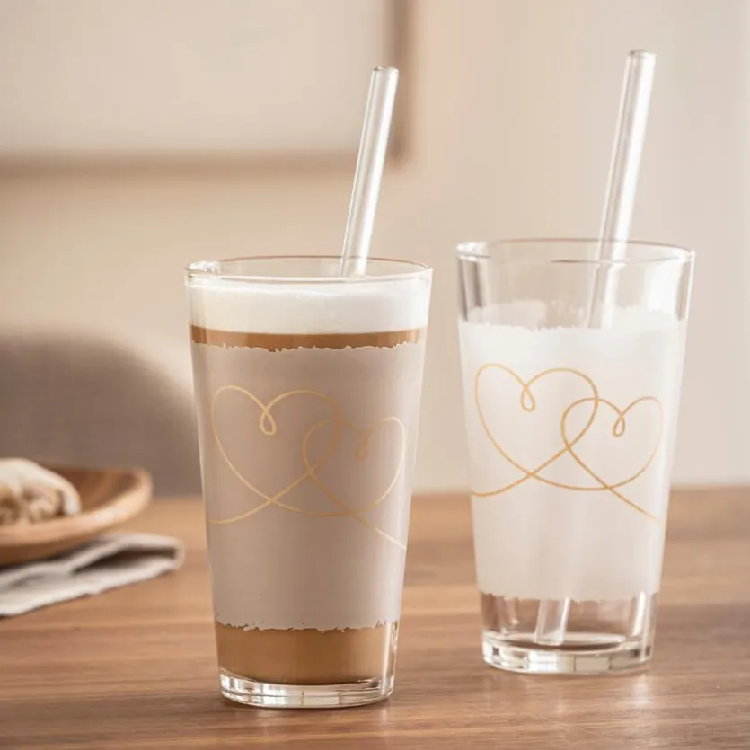 Latte-Macchiato-Set Heart 4tlg.