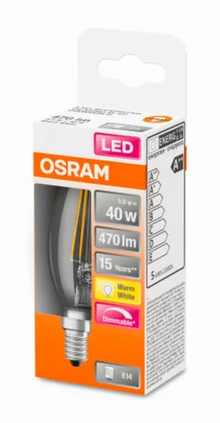 LED Kerze E14/4,8 Watt/Energie F