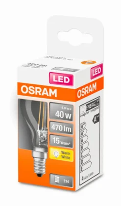 LED Tropfenform E14/4 Watt/Energie E