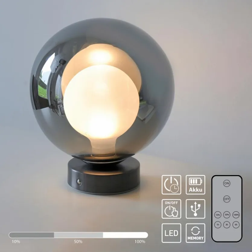 LED-Akkutischleuchte Popup