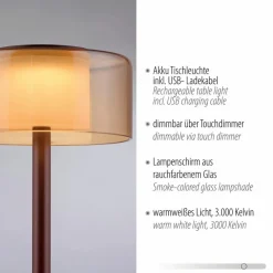 LED-Akkutischleuchte Rika