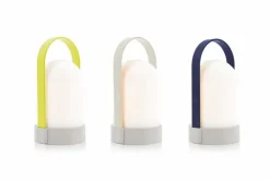 LED-Akkutischleuchte Uri Piccolos 3er Set