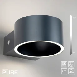 LED-Akkuwandleuchte Pure Clipse