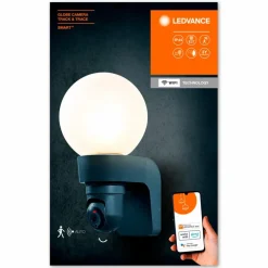 LED-Außenwandkameraleuchte Globe