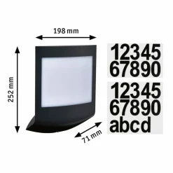 LED-Außenwandleuchte Padea