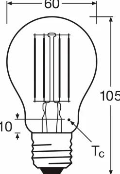 LED-Birne E27/7,5 Watt/Energie D