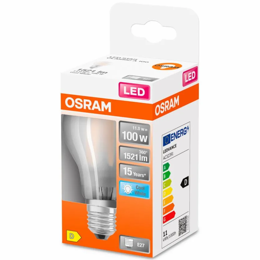 LED-Birne E27/11 Watt/Energie D