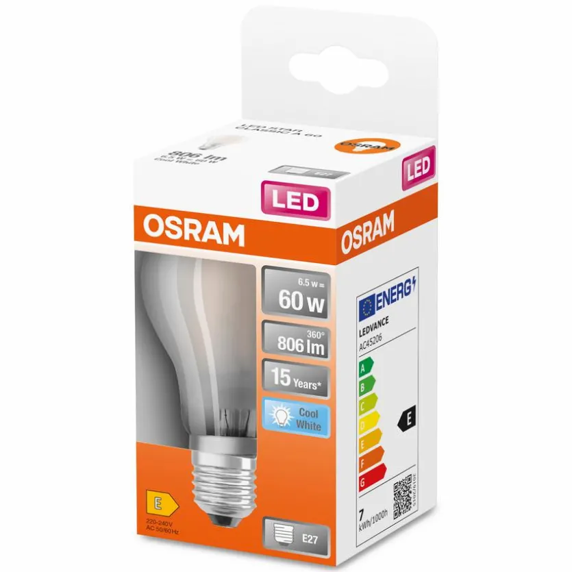 LED-Birne E27/6,5 Watt/Energie E