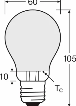LED-Birne E27/6,5 Watt/Energie E