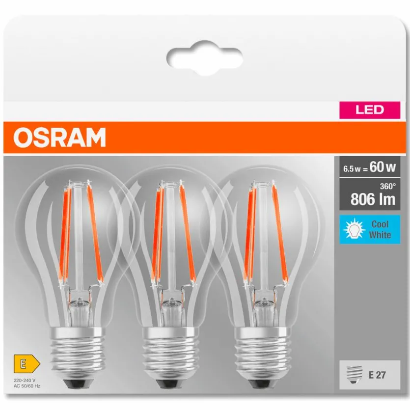 LED-Birne E27/6,5 Watt/Energie E