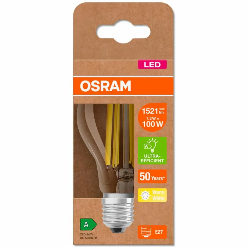 LED-Birne E27/7,2 Watt/Energie A