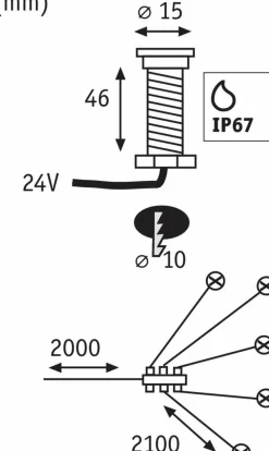 LED-Bodeneinbauleuchte Plug & Shine