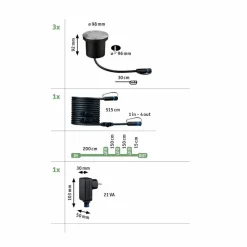 LED-Bodeneinbauleuchte Plug&Shine