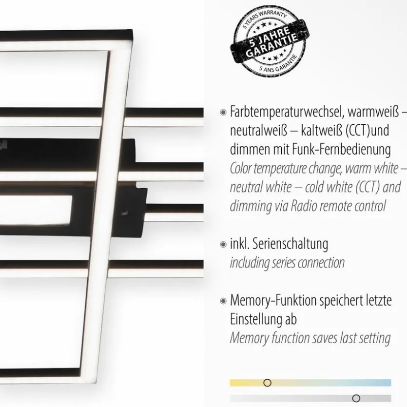 LED-Deckenleuchte Asmin