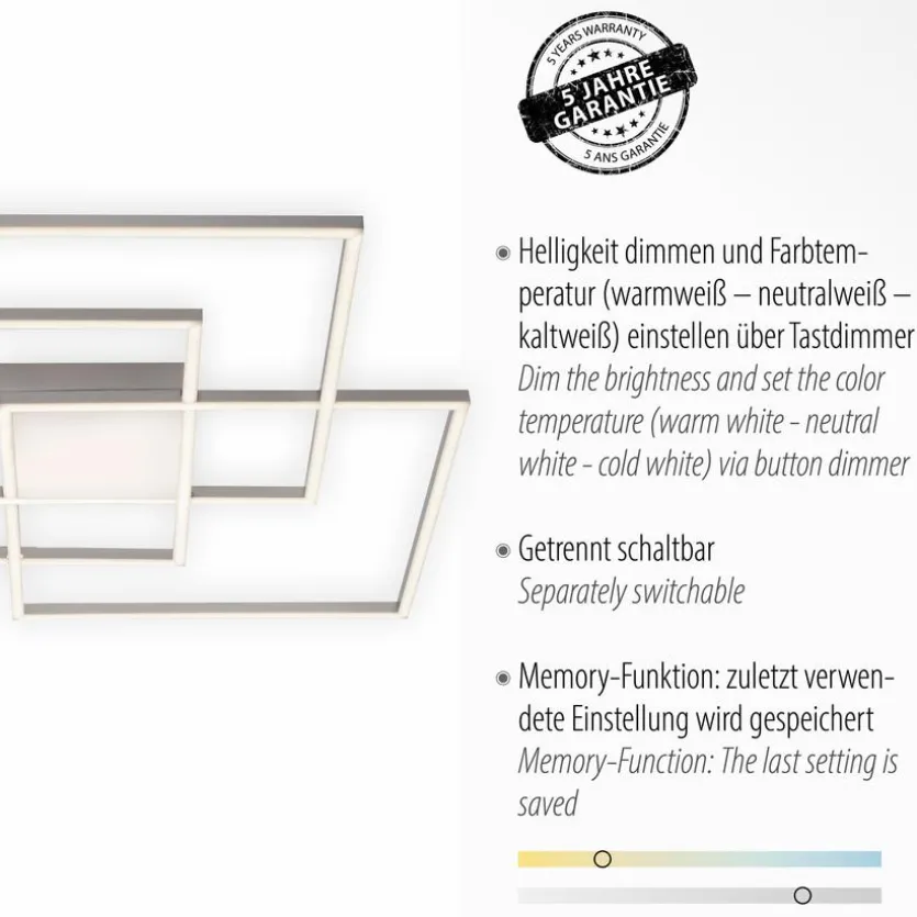 LED-Deckenleuchte Asmin