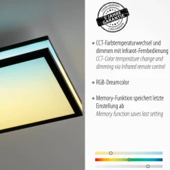 LED-Deckenleuchte Mario Black
