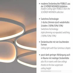 LED-Deckenleuchte Pebbles