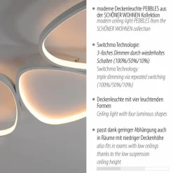 LED-Deckenleuchte Pebbles