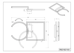 LED-Deckenleuchte Pivot