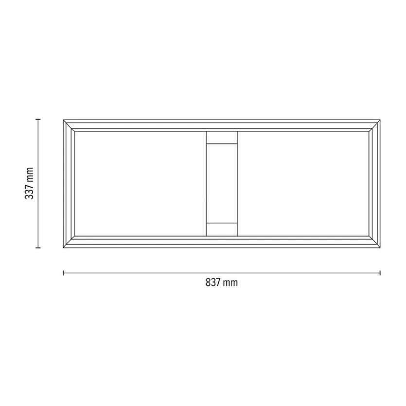 LED-Deckenleuchte Rettangolo